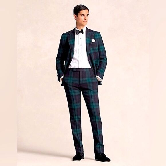 Polo Ralph Lauren Black Watch Plaid Virgin Wool Single Breasted Sport Coat - Picture 11 of 16